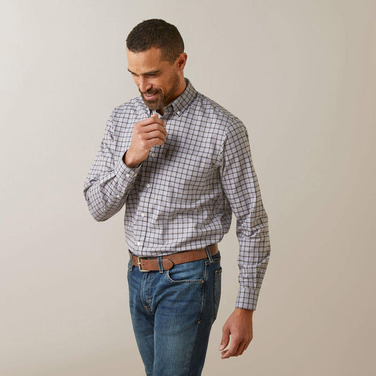 Ariat Clement Long Sleeved Shirt - Grey Check