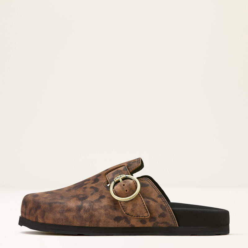 Country Mule- Leopard Suede