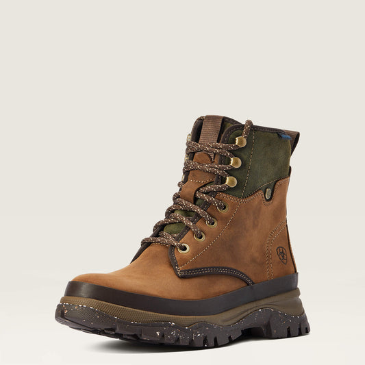 Ariat Womens Moresby H20 Waterproof Boot- Oily distressed brown/Olive