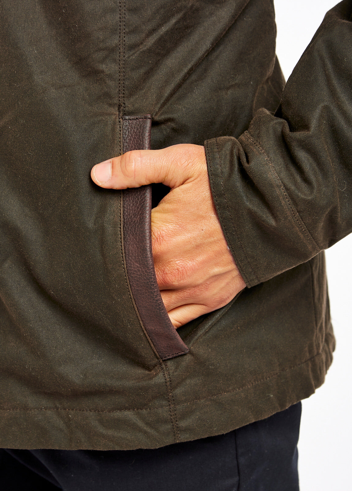 Carrickfergus Waxed Jacket- Olive