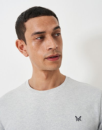 Crew Classic Tee- Ice Grey Marl