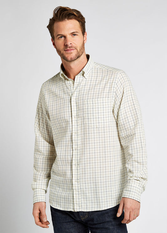 Hollymount Check Shirt- Cream