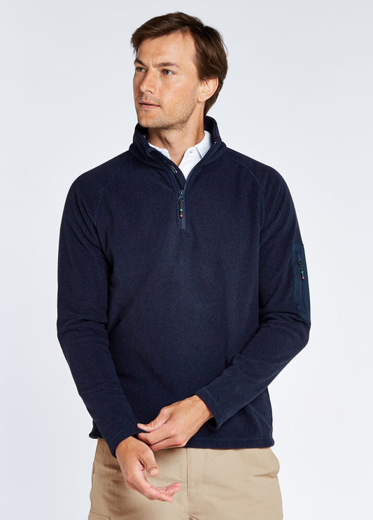 Monaco Fleece, Quarter Zip- Navy