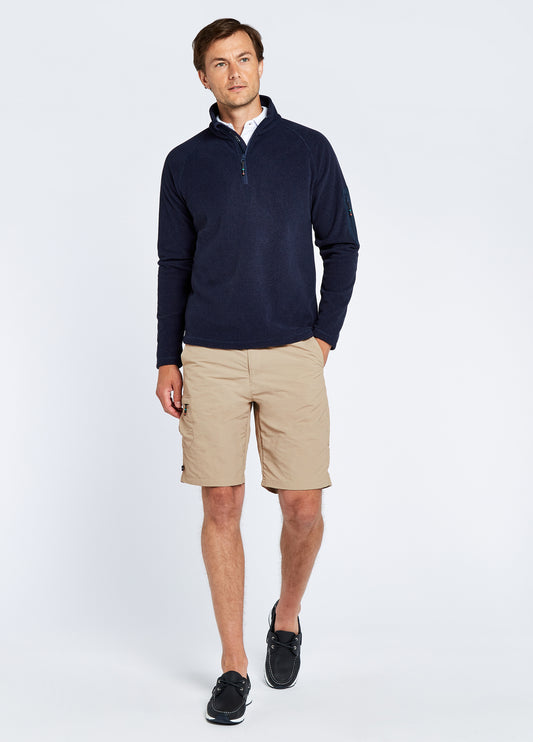 Monaco Fleece, Quarter Zip- Navy