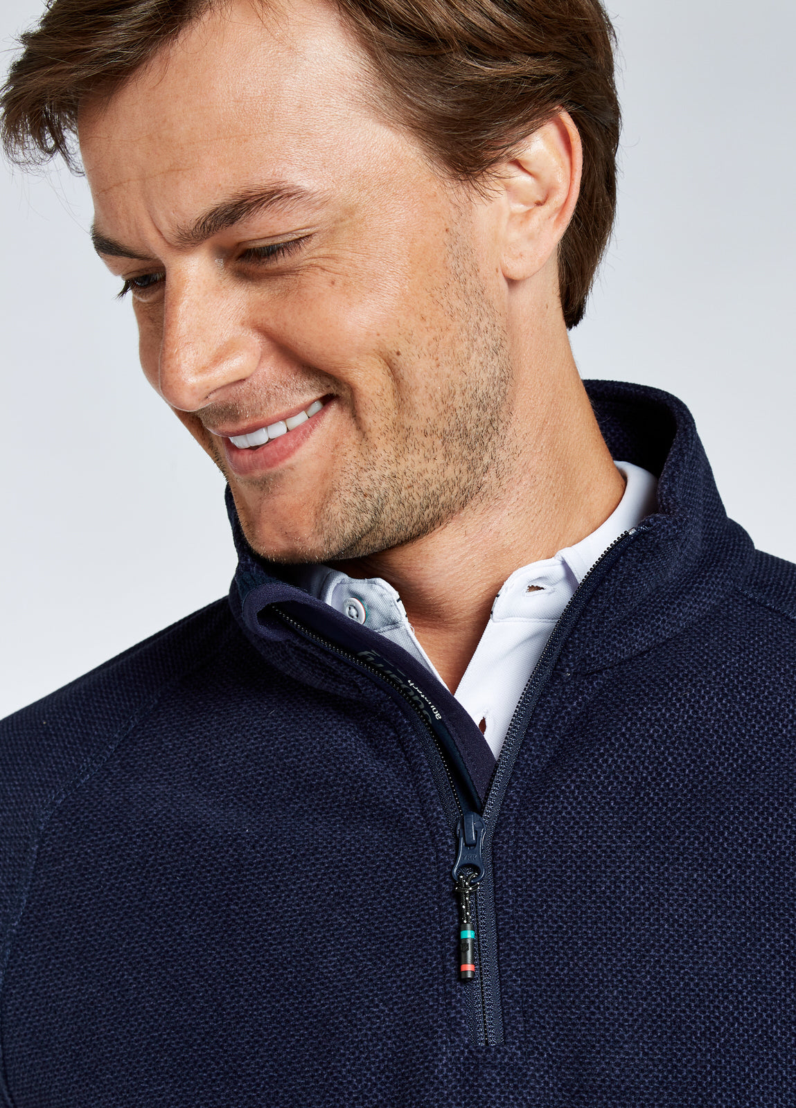 Monaco Fleece, Quarter Zip- Navy