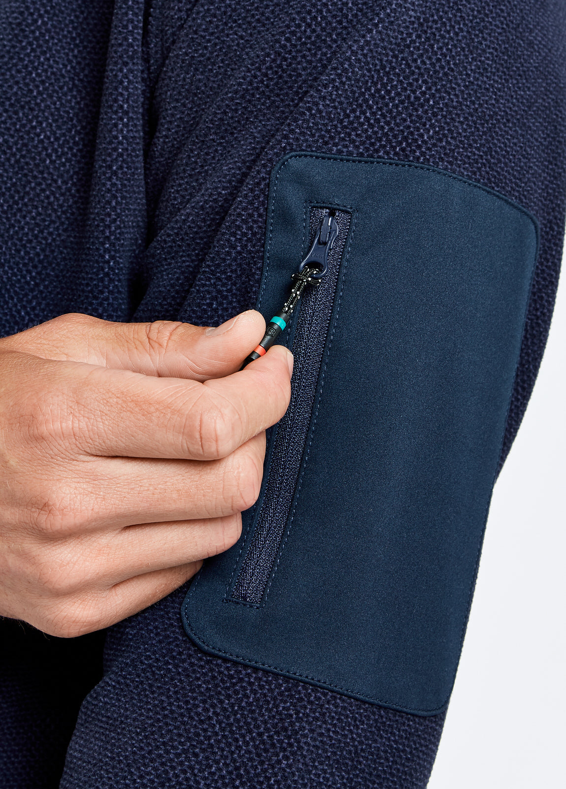 Monaco Fleece, Quarter Zip- Navy