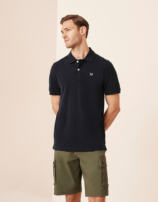 Classic Pique Polo Shirt- Navy