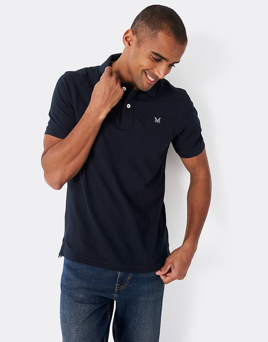 Classic Pique Polo Shirt- Navy