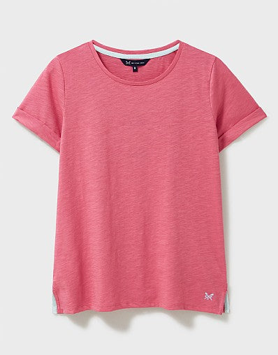 Perfect Crew Neck Slub Club T-Shirt- Rapture Rose