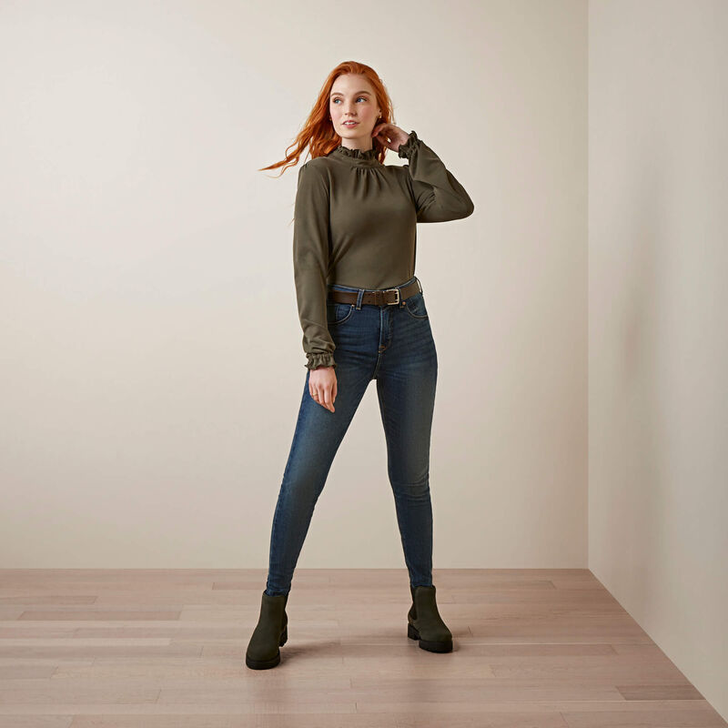 Ariat Inverness Long Sleeved Top - Earth