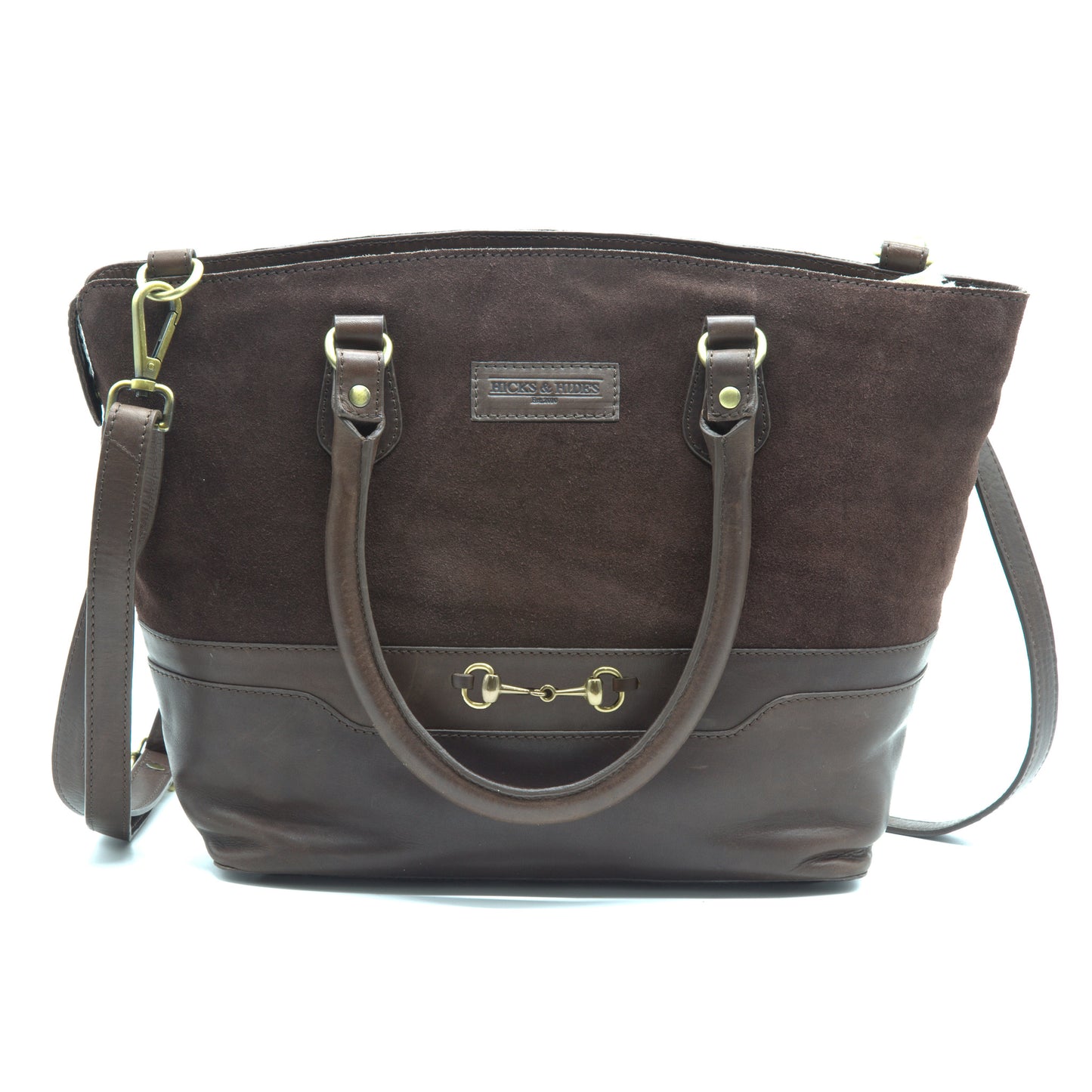 Hicks and Hides Bourton Bit Handbag Brown