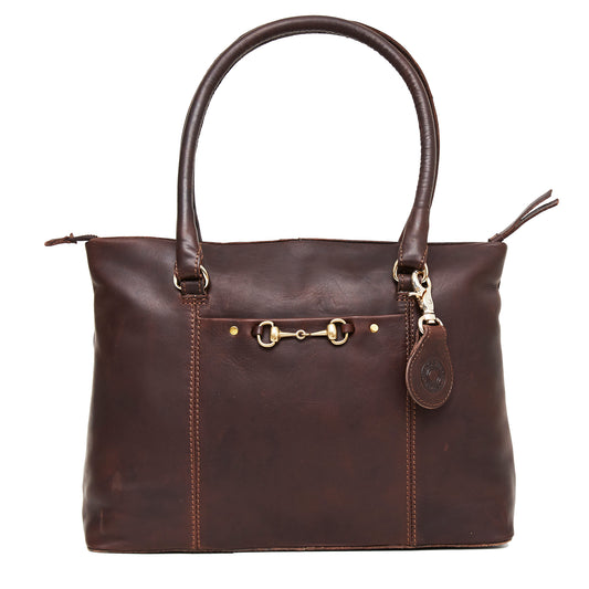 Hicks and Hides Hidcote Bit Handbag - Brown