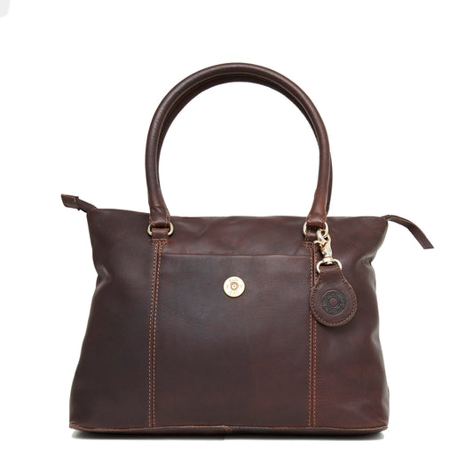 Hicks and Hides Hidcote Cartridge Handbag - Brown