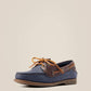 Ariat Womens Antigua boat shoe- Chocolate/Navy