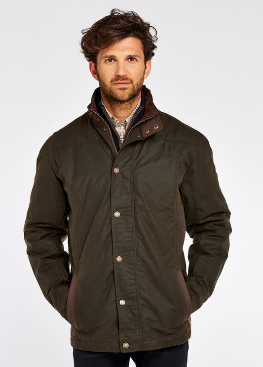 Carrickfergus Waxed Jacket- Olive