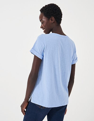 Perfect Crew Slub T-Shirt- Powder Blue