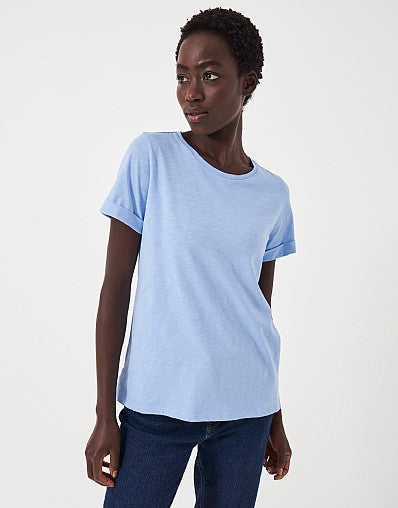 Perfect Crew Slub T-Shirt- Powder Blue