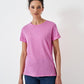 Perfect Crew Slub T-Shirt- Fuchsia Pink