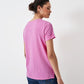 Perfect Crew Slub T-Shirt- Fuchsia Pink