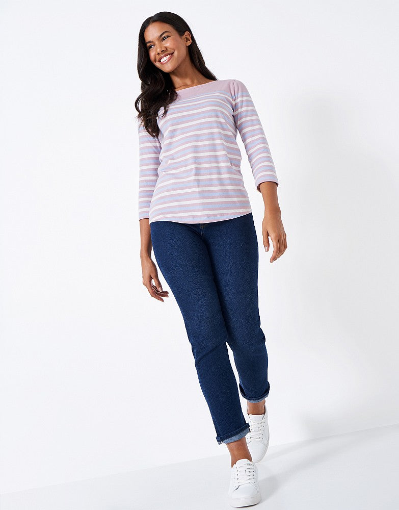 Pink stripe Essential Breton T-Shirt