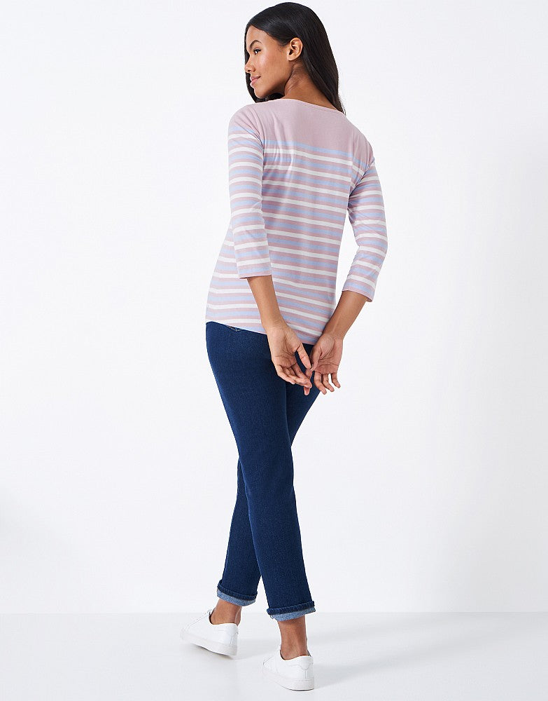 Pink stripe Essential Breton T-Shirt