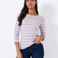 Pink stripe Essential Breton T-Shirt