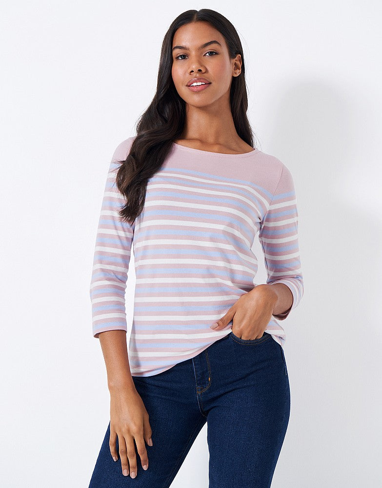 Pink stripe Essential Breton T-Shirt