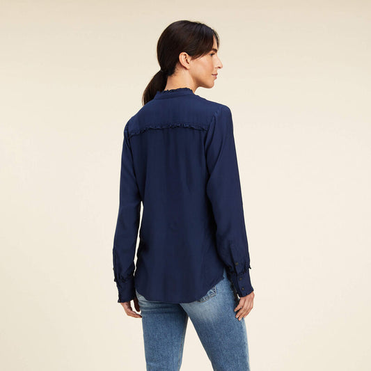 Ariat Clarion Navy Blouse