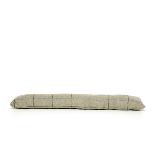 Draught Excluder Tweed Overcheck Silver