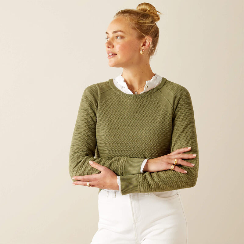 Cambeck Sweater - Oil Green