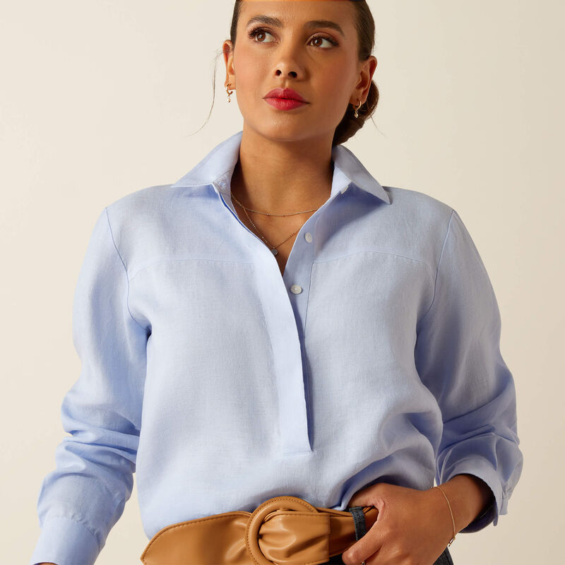Pocklington Blouse - Pacific Blue