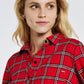 Japonica Check Shirt - Cardinal