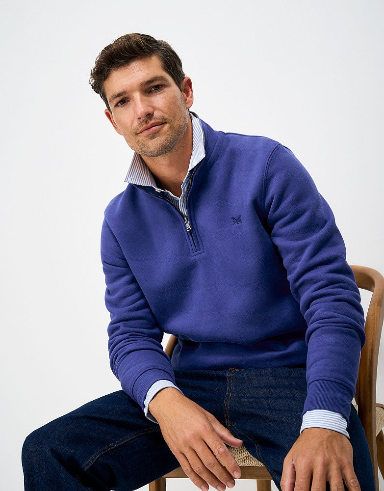 Classic Half Zip Sweater - Navy