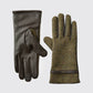 Ballycastle Ladies Tweed Leather Gloves - Heath