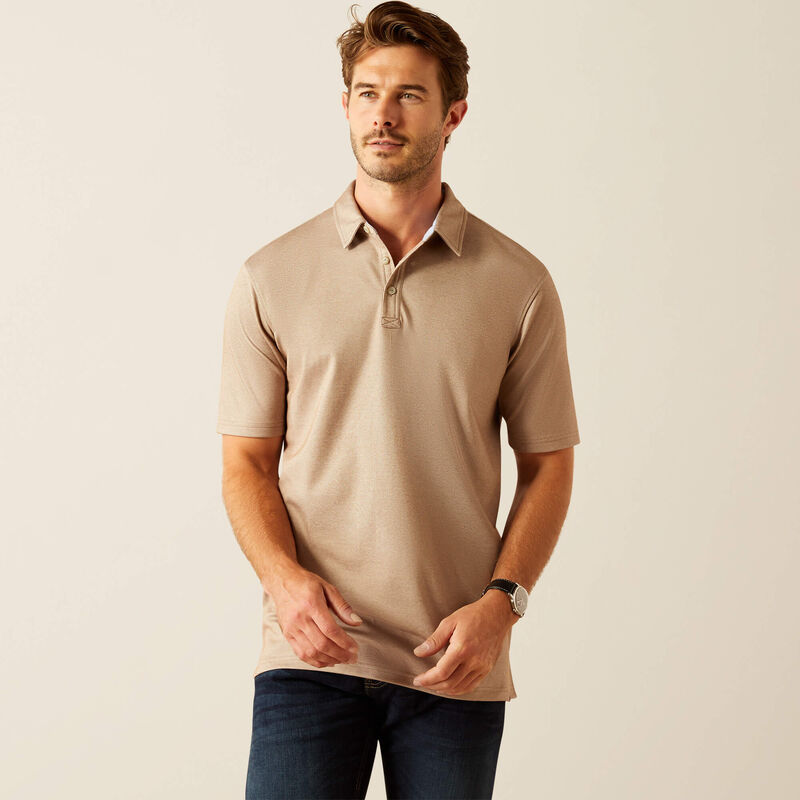 Shaldon Polo Shirt - Silken Brown Heather