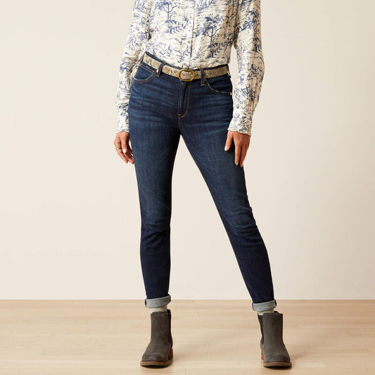 High Rise Bridle Skinny Jeans - Puerto Rico