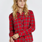 Japonica Check Shirt - Cardinal