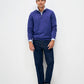 Classic Half Zip Sweater - Navy