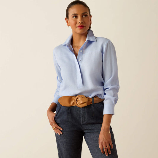 Pocklington Blouse - Pacific Blue