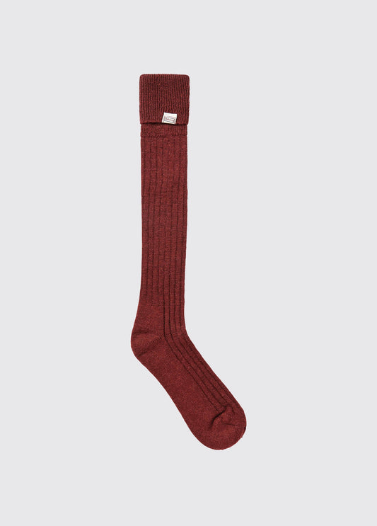 Luxury Alpaca Socks - Malbec