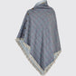 Hazelwood Tweed Poncho - Denim Haze