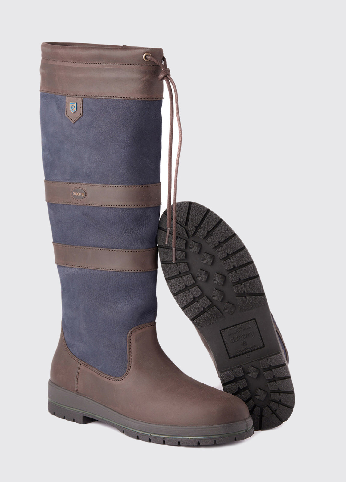 Ladies Standard Fit Galway Dubarry Boots - Navy