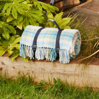 Polo Picnic Rug- Cottage Check blue