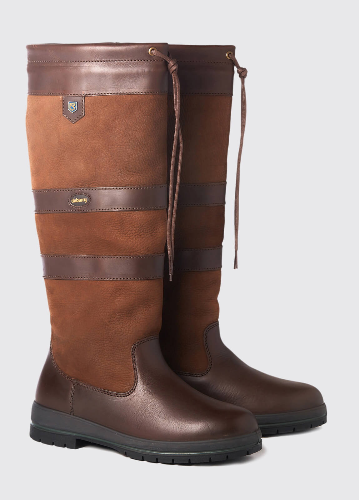 Ladies Standard Fit Galway Dubarry Boots - Walnut