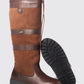 Ladies Wide Fit Galway Dubarry Boots - Walnut