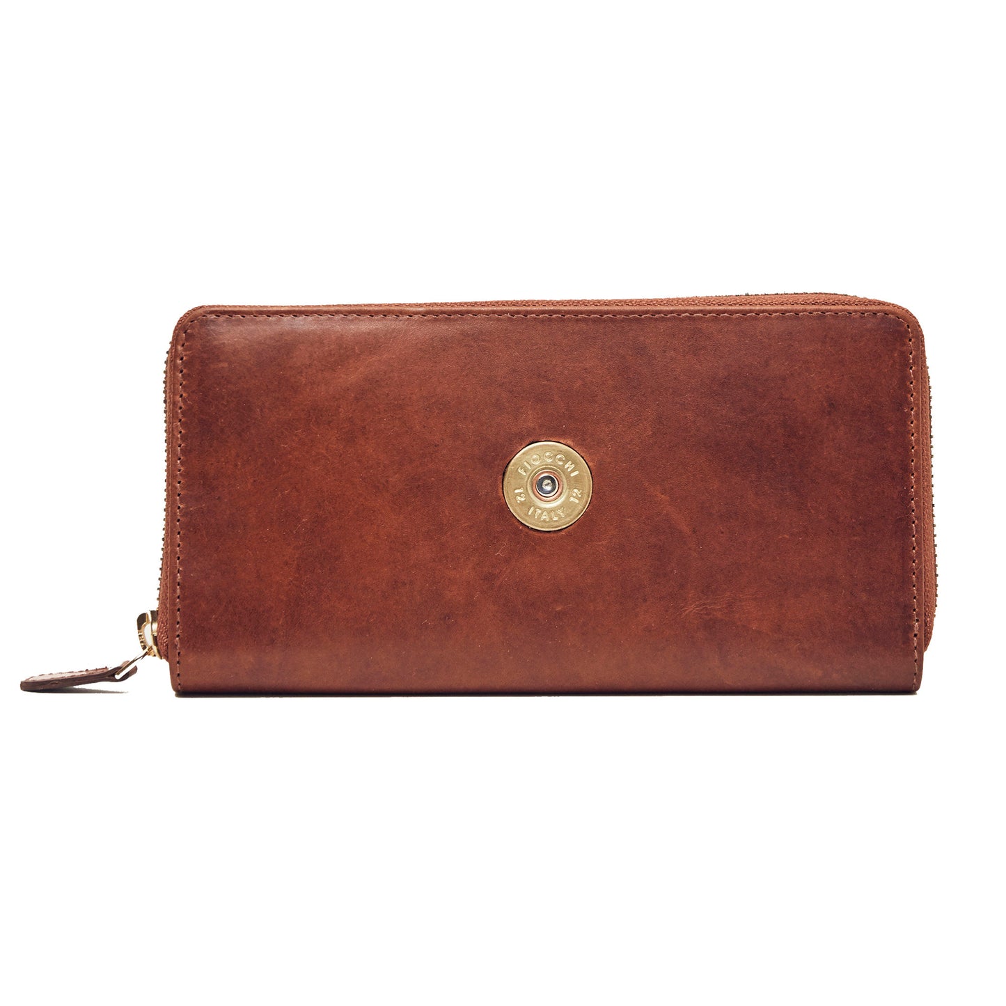 Hicks and Hides Chedworth Zip Around Cartridge Purse - Cognac