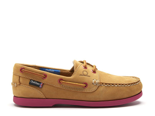 Ladies Chatham Deck Shoes - Pink Sole