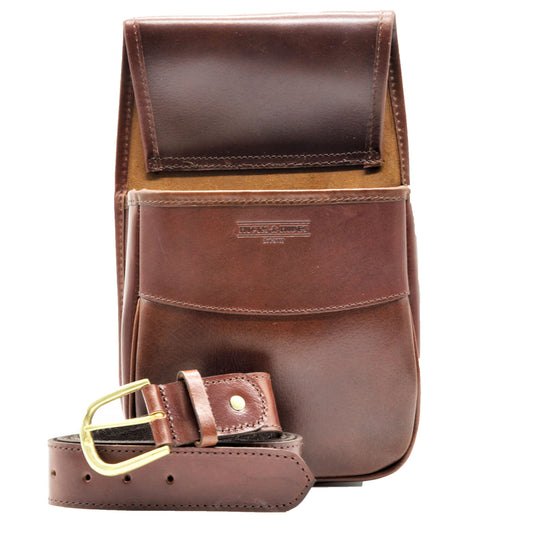 Hicks and Hides Cartridge Pouch - Brown Leather
